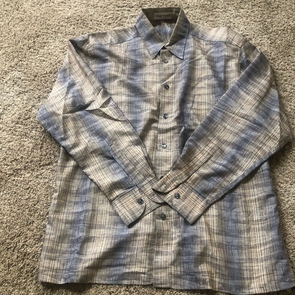Men’s Long sleeve Burton down dress shirt